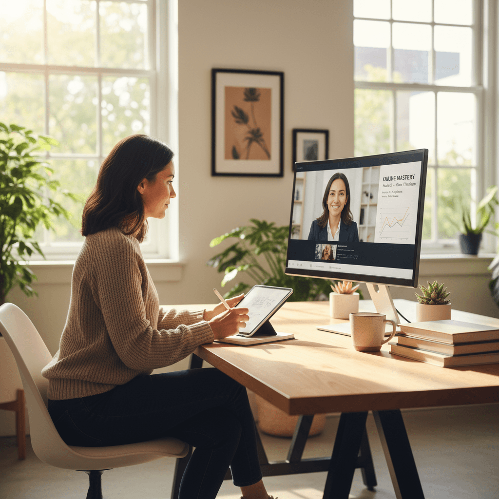 Online learning session generated by imAgend