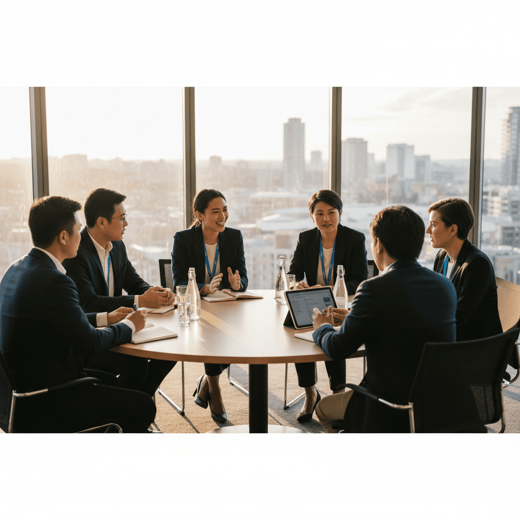 Roundtable discussion meeting generated by imAgend